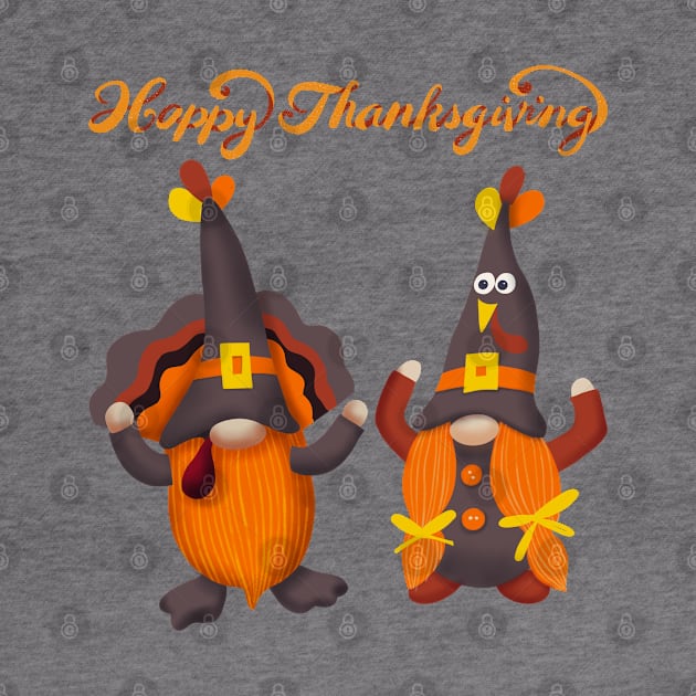 Happy Thanksgiving Gnomes by MyVictory